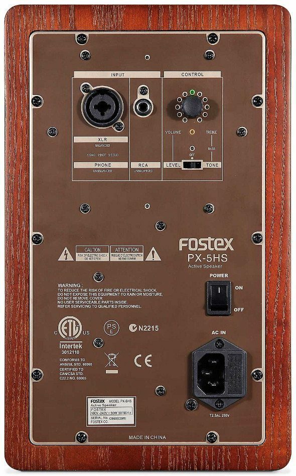Fostex PX-5HS rear
