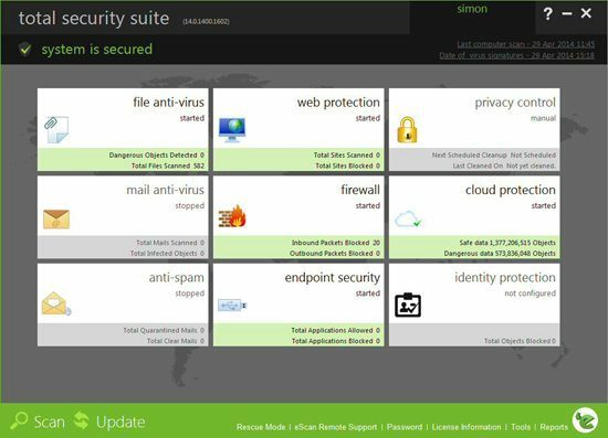 eScan Internet Security Suite