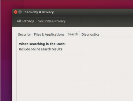 Ubuntu still includes online results in local searches, but it's easy to disable if you want to increase your privacy.