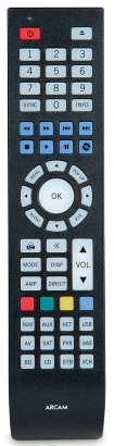 Arcam's AVR remote control is surprisingly uncluttered
