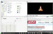 Snap view lets you organise your programs into the quadrants of your desktop