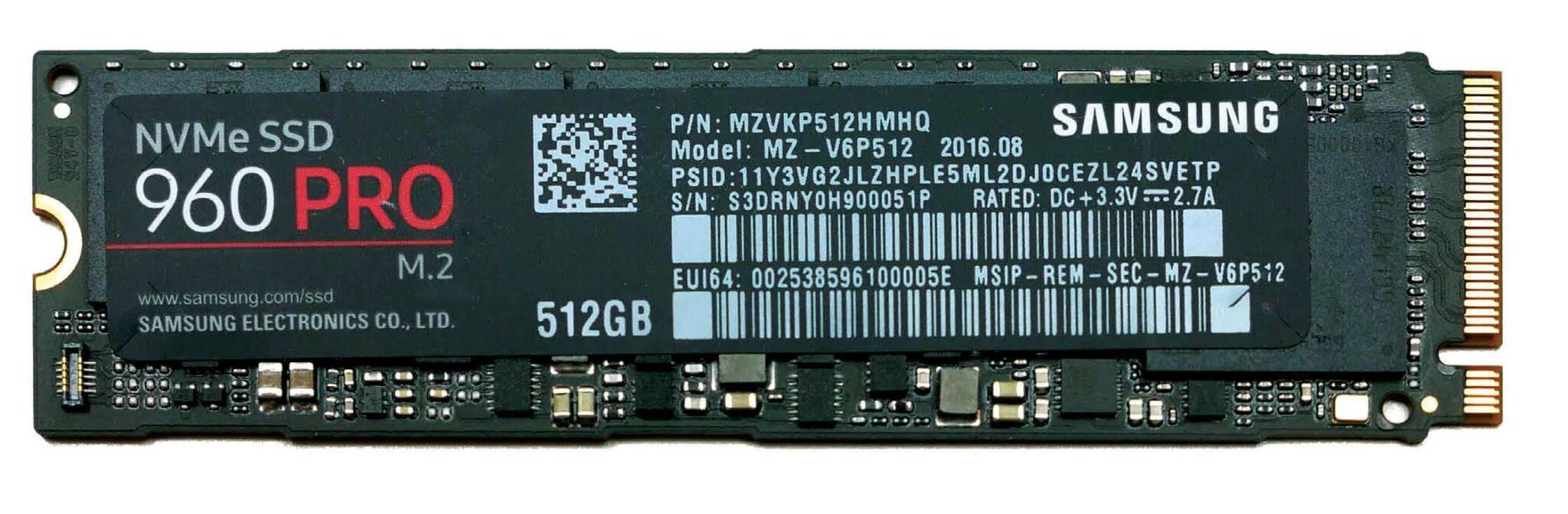 Samsung 960 Pro 512GB Review