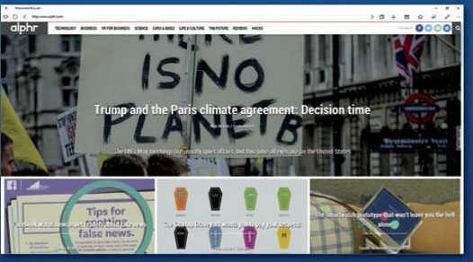 The very basic Monument Browser is one of the few browsers available on the Windows Store