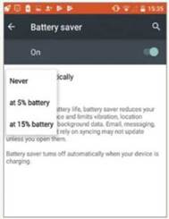 Automatic battery-saving tools are featured on both Android and iOS-based phones