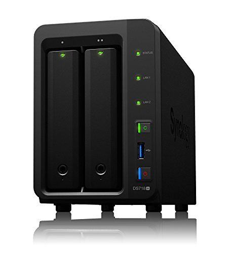 6GB Memory Synology DSM Operating System Synology DiskStation DS718+ NAS Server for Business with Intel Celeron CPU 4TB SSD Storage 