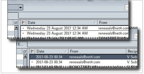 Figure 2: Changing the format of the date columns requires a hack