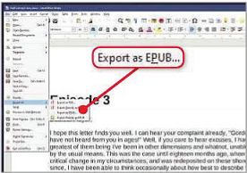 You can export documents as ebooks in LibreOffice 6.0