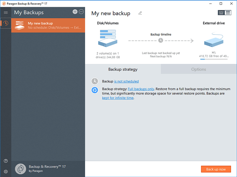 paragon backup and recovery free