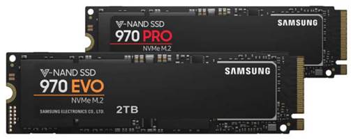 An M.2 NVMe SSD such as the relatively affordable and very fast (except for extremely large transfers) Samsung 970 EVO can live in an M.2/PCIe slot, or in a regular PCIe slot (x4 or greater) by means of a cheap adapter card.