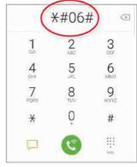 Dial *#06# to get a mobile's IMEI, which you can then run a check on