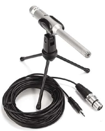 This condenser microphone, complete with tripod, is an essential element of the M.A.R.S. (Micromega Acoustic Room System) RoomEQ feature that is built into the M-One 150. Unfortunately, M.A.R.S. didn’t work on our review sample.