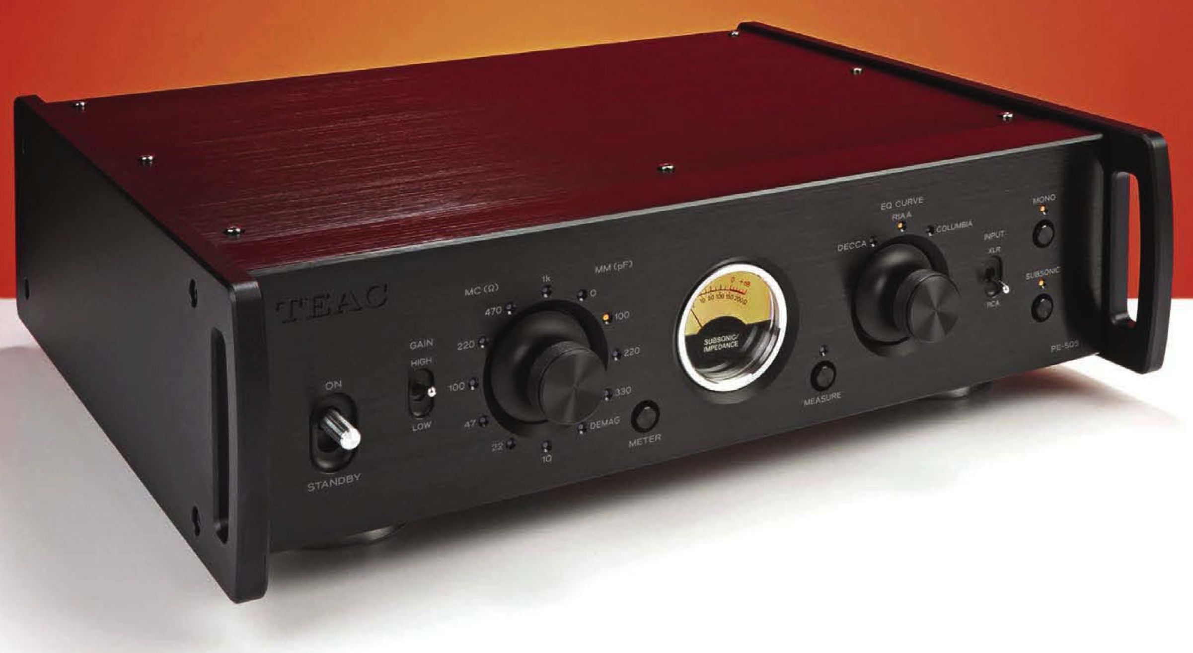 TEAC PE-505 Argent · Préampli phono pour platine vinyle · HomeCinéSolutions