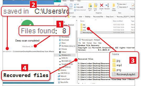 Recover deleted files for free