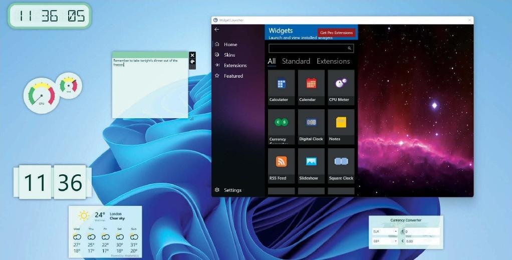 Customise Windows 11 with your own widgets