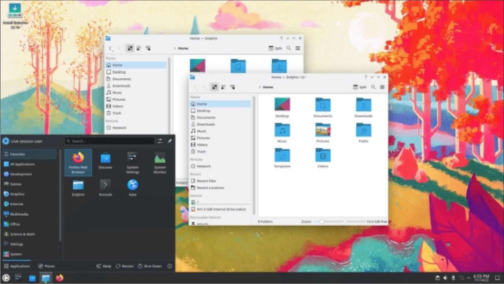 Kubuntu 22-10 Review