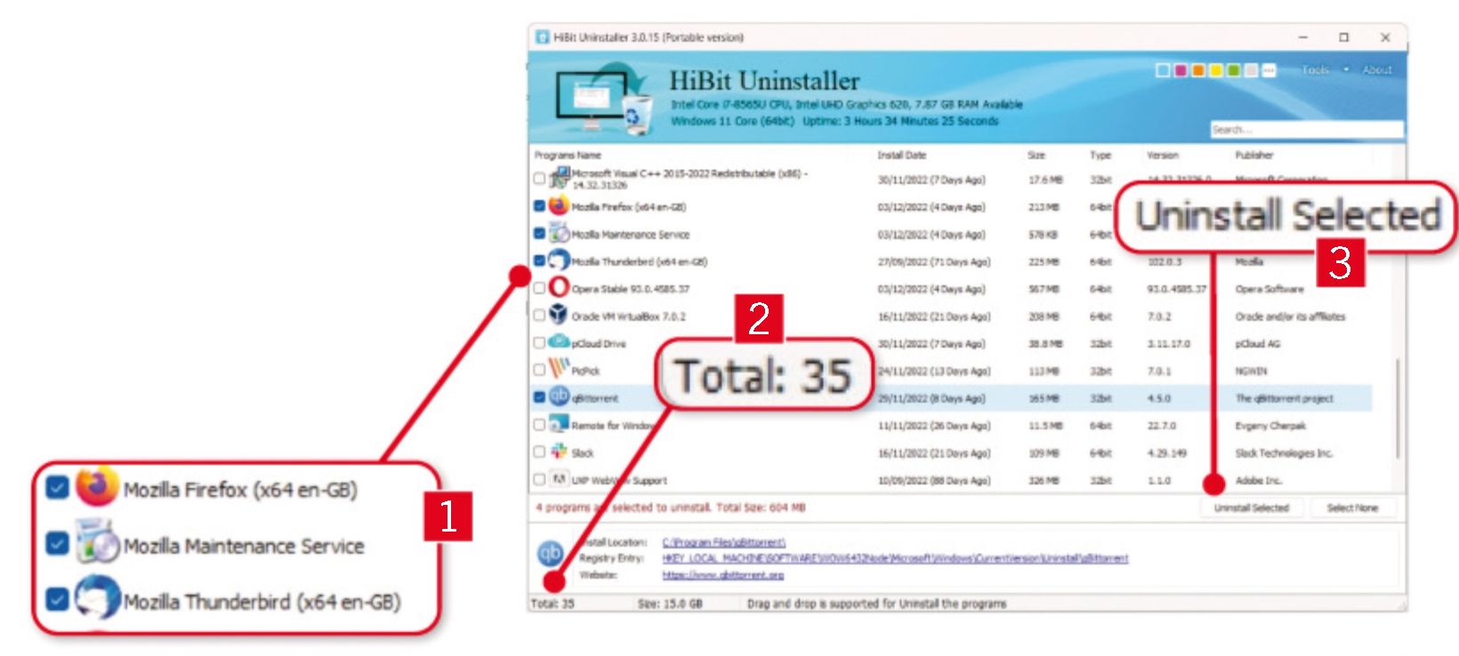 Wipe junk files using a USB stick