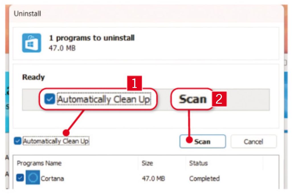 Wipe junk files using a USB stick