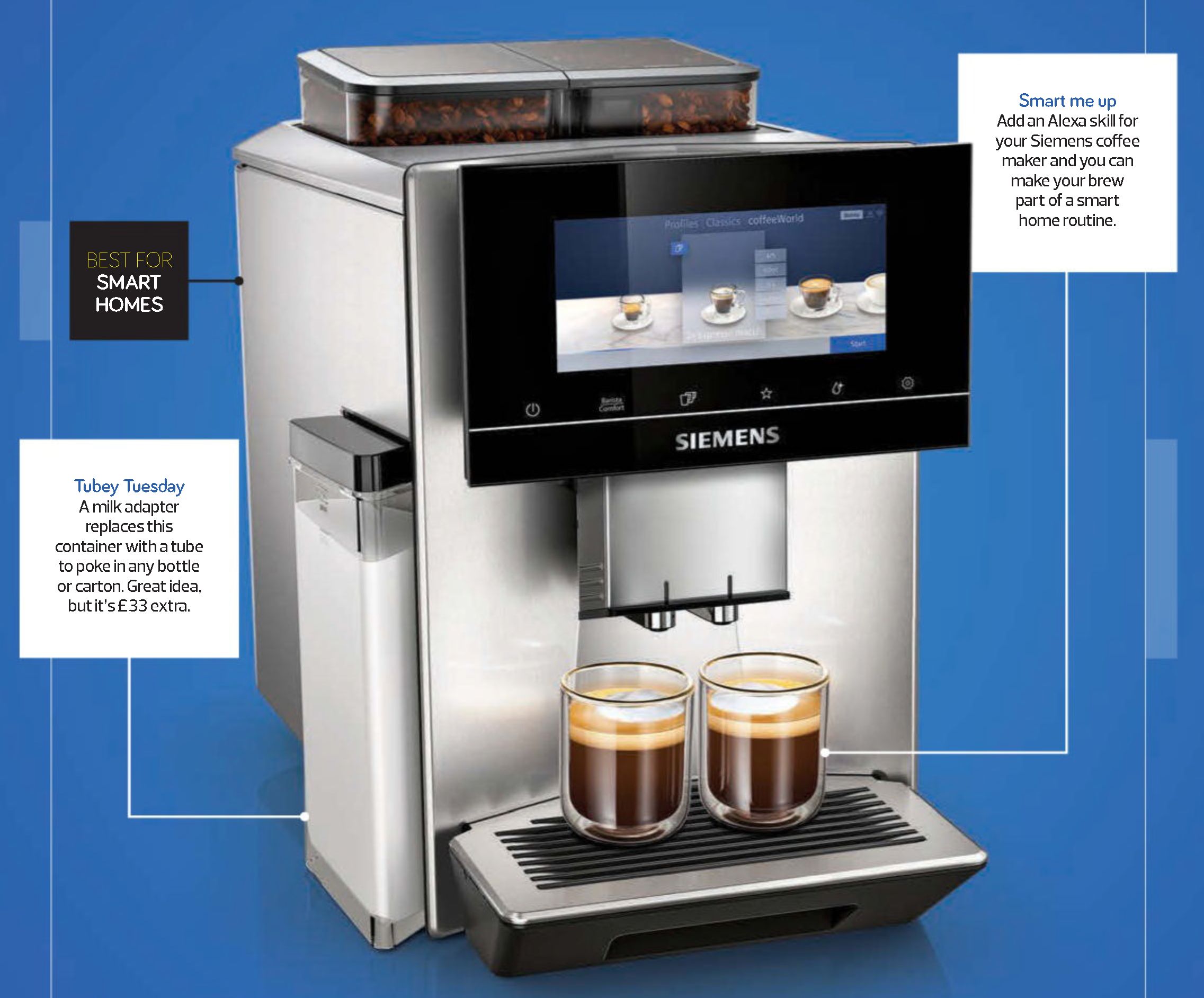 Siemens new bean to cup coffee machine can make your brew from