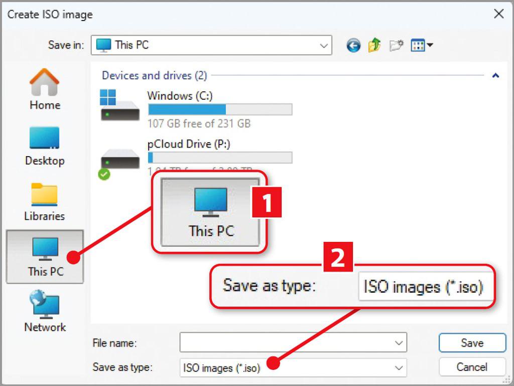 How to create the most secure backup using an ISO file