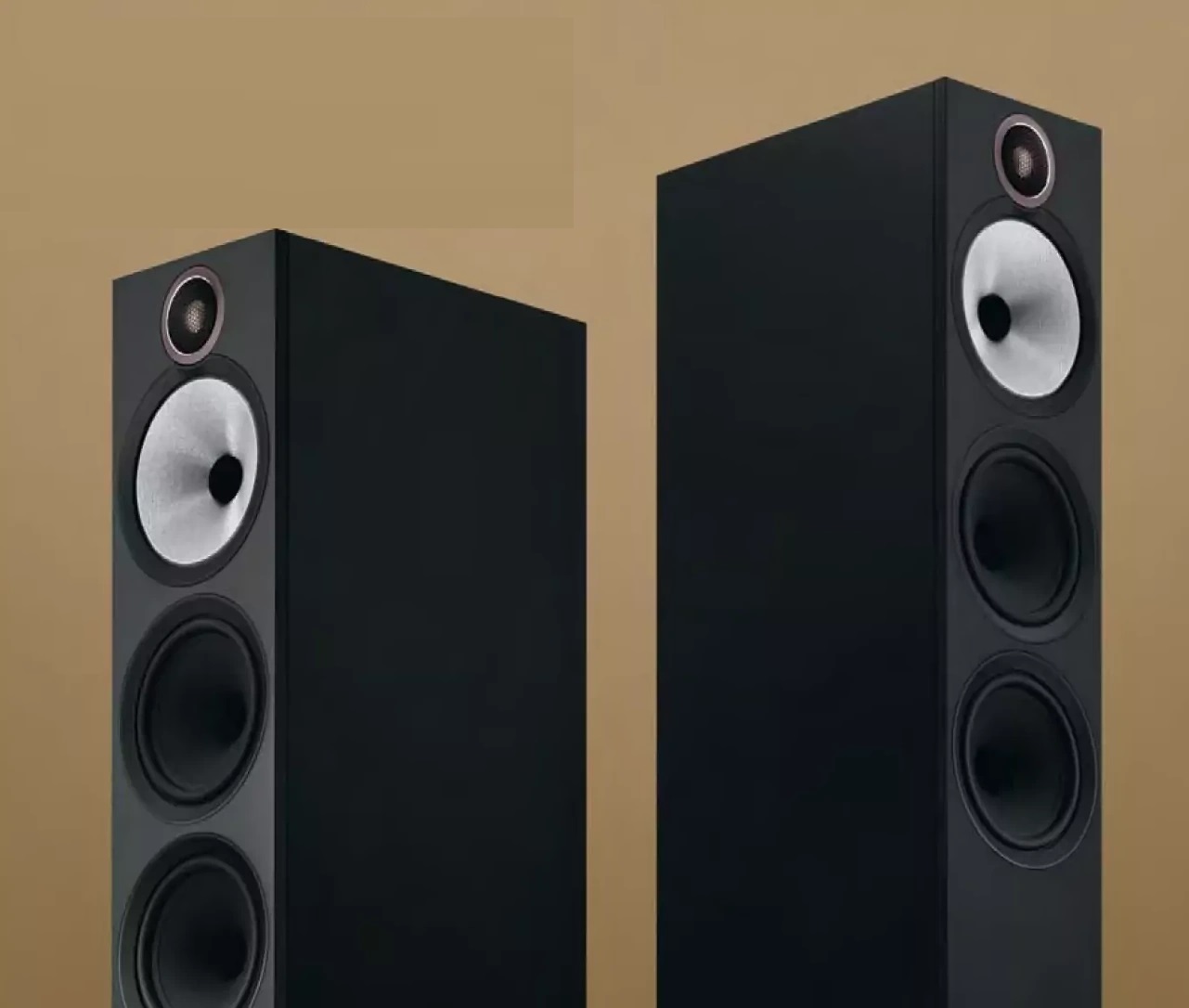 Bowers and Wilkins 603 S3 front view both speakers