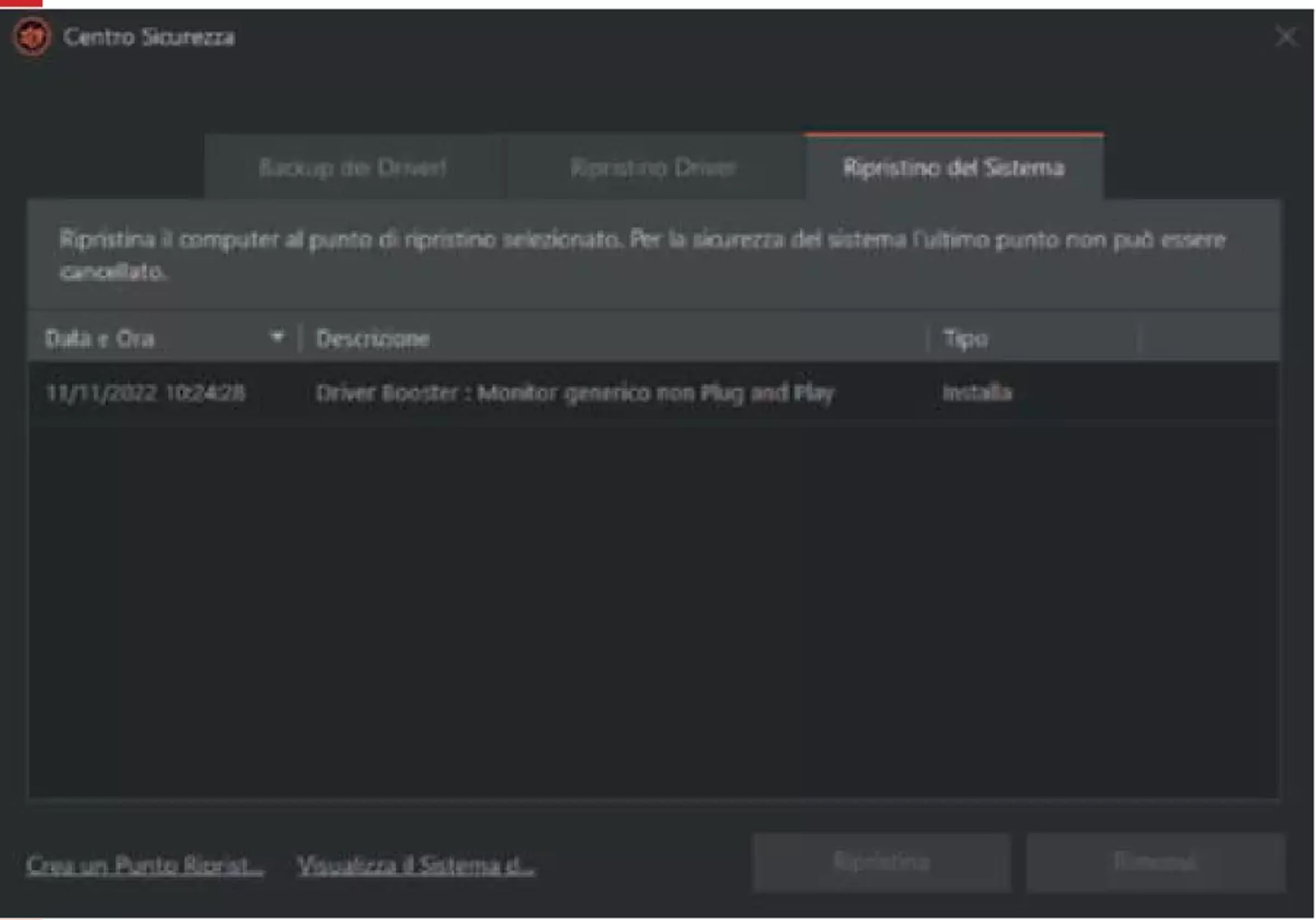 Before making any changes to the system, Driver Booster requires the creation of a restore point; a detail that shows attention to the overall stability of the system.