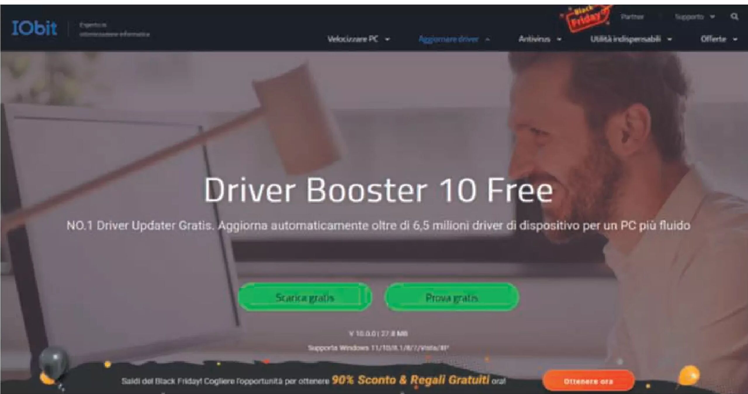 Driver Booster can be downloaded in the free version directly from Iobit's site. However, many of the most interesting features require a premium subscription.