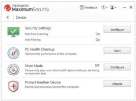 Maximum security’s Data tab.