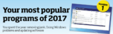 Your most popular programs of 2017